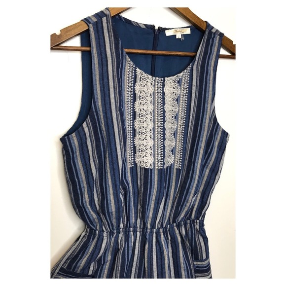 Andree | Bohemian Pom Fringe Embroidered Romper - Picture 8 of 11